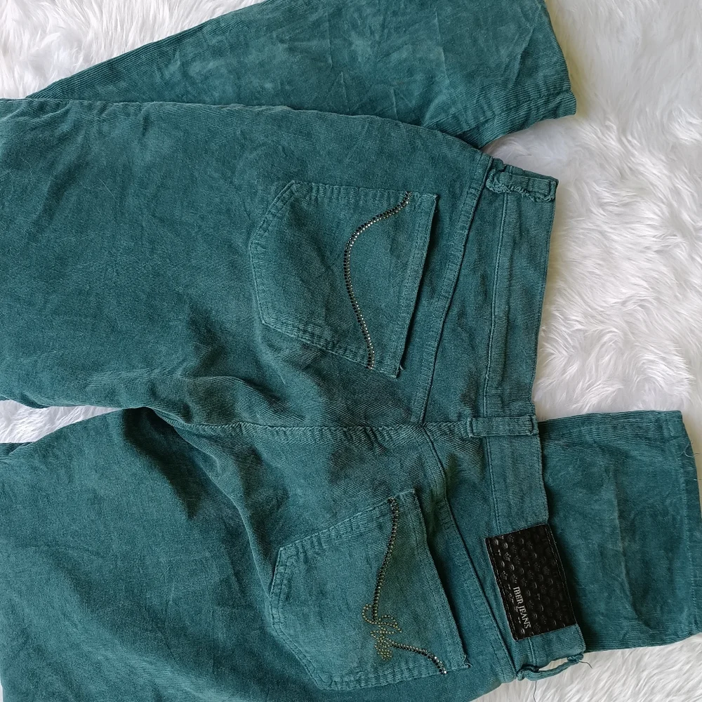 Iber Teal Green Corduroy Jeans - Picture 5 of 6